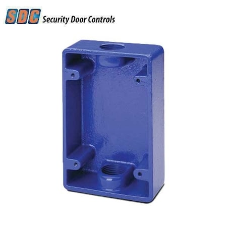 Sdc BLUE SURFACE MOUNT BACK BOX FOR 491 SDC-491-BB
